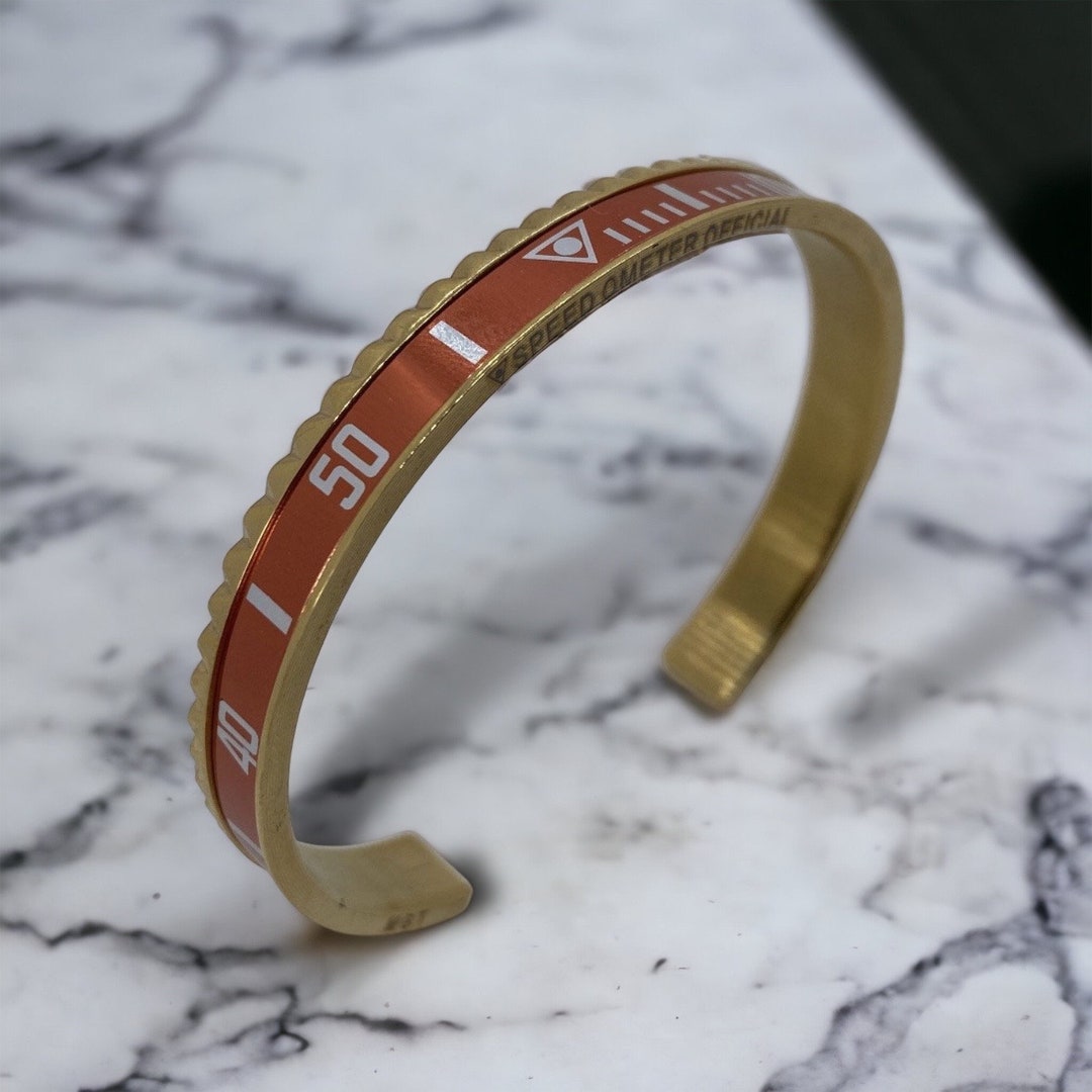 Speedometer Official Bracelet Classic Orange Gold Watch Etsy