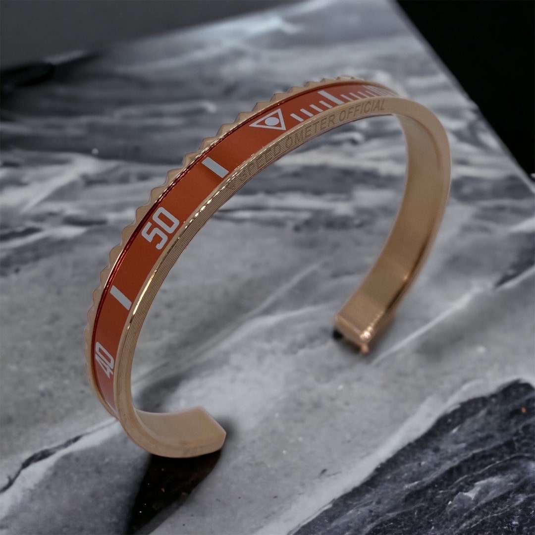 Speedometer Official Bracelet Classic Orange Rose Gold Watch Etsy