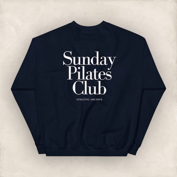 Sunday Pilates Club Sweatshirt | Pilates Gifts | Pilates Instructor Teacher Gift | Pilates Lover | Fitness Sweatshirt | Workout-Shirt