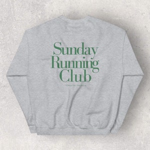 Sunday Running Club Green Vintage Sport Crewneck - Sporty Elegance in Cotton