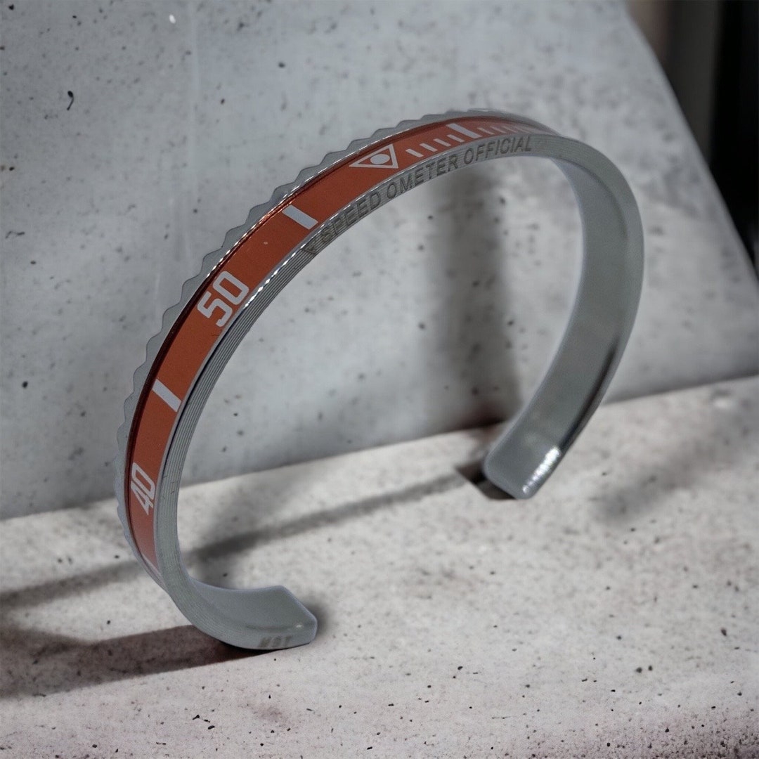 Speedometer Official Bracelet Classic Orange Stainless Steel Etsy