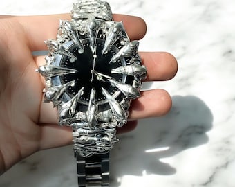 Gothic Style Opium Watch With Solid Stainless Steel Claws Very