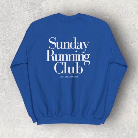 Sunday Running Club Vintage Sport Crewneck - Sporty Elegance