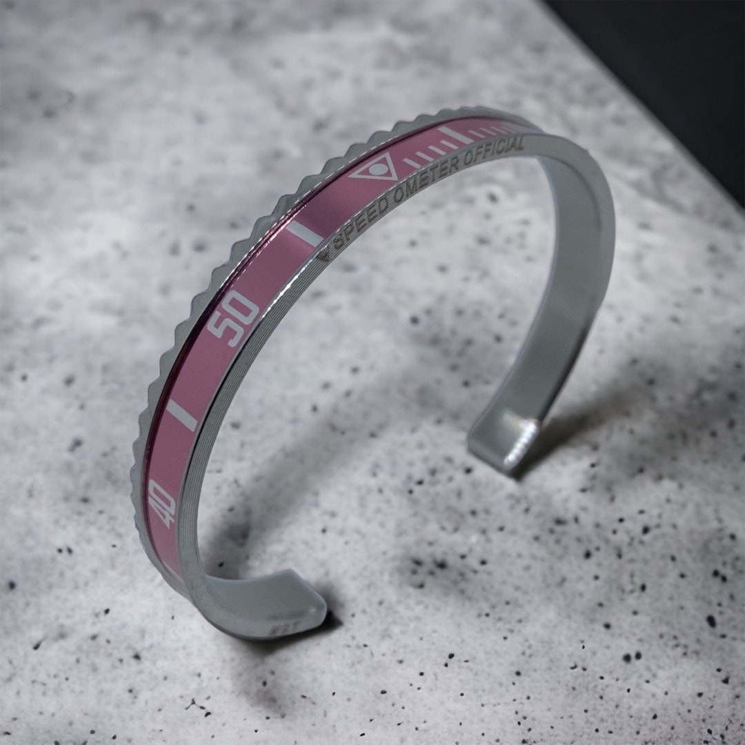 Speedometer Official Bracelet Classic Pink Stainless Steel Etsy
