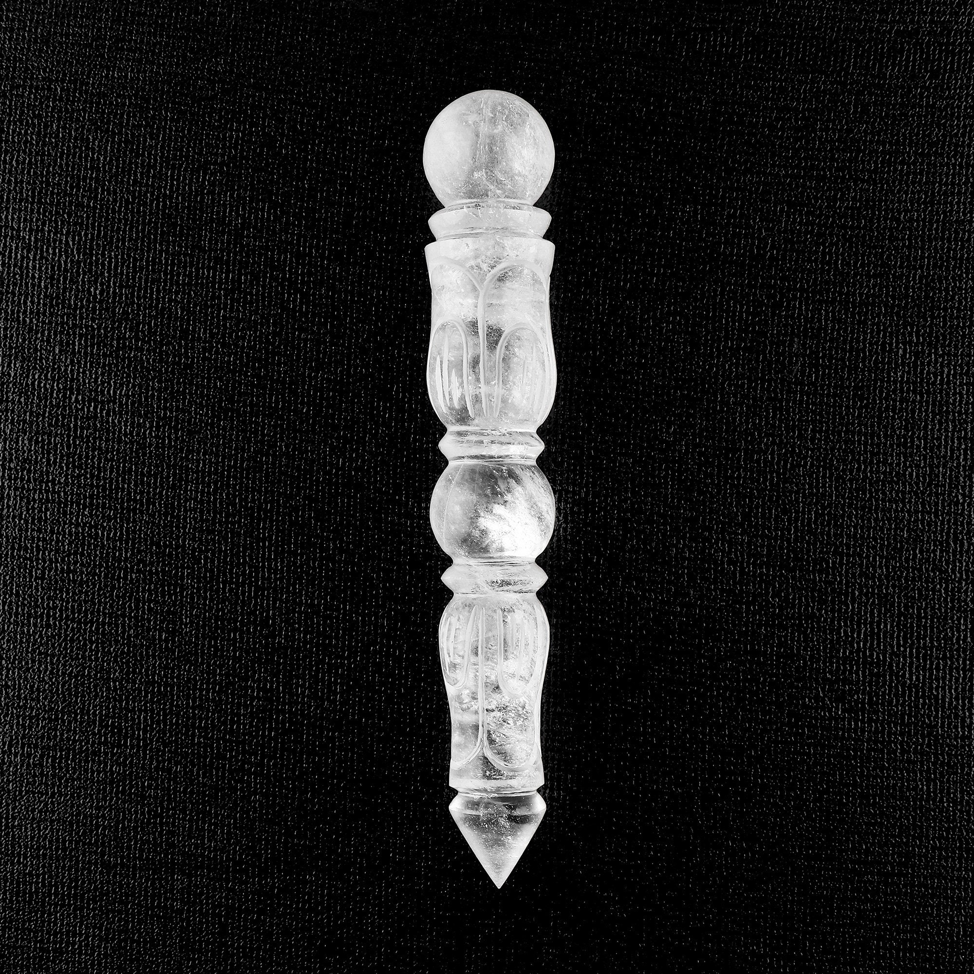 Crystal Quartz Carving Wand Crystal Quartz Carved Wand Etsy Ireland