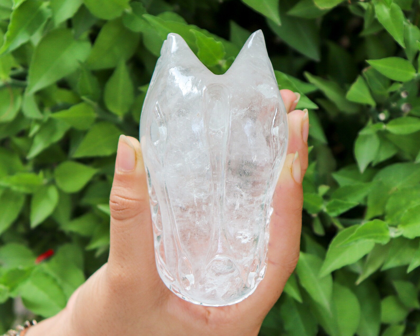 Clear Quartz Crystal Dragon Head Crystal Carving stone Etsy