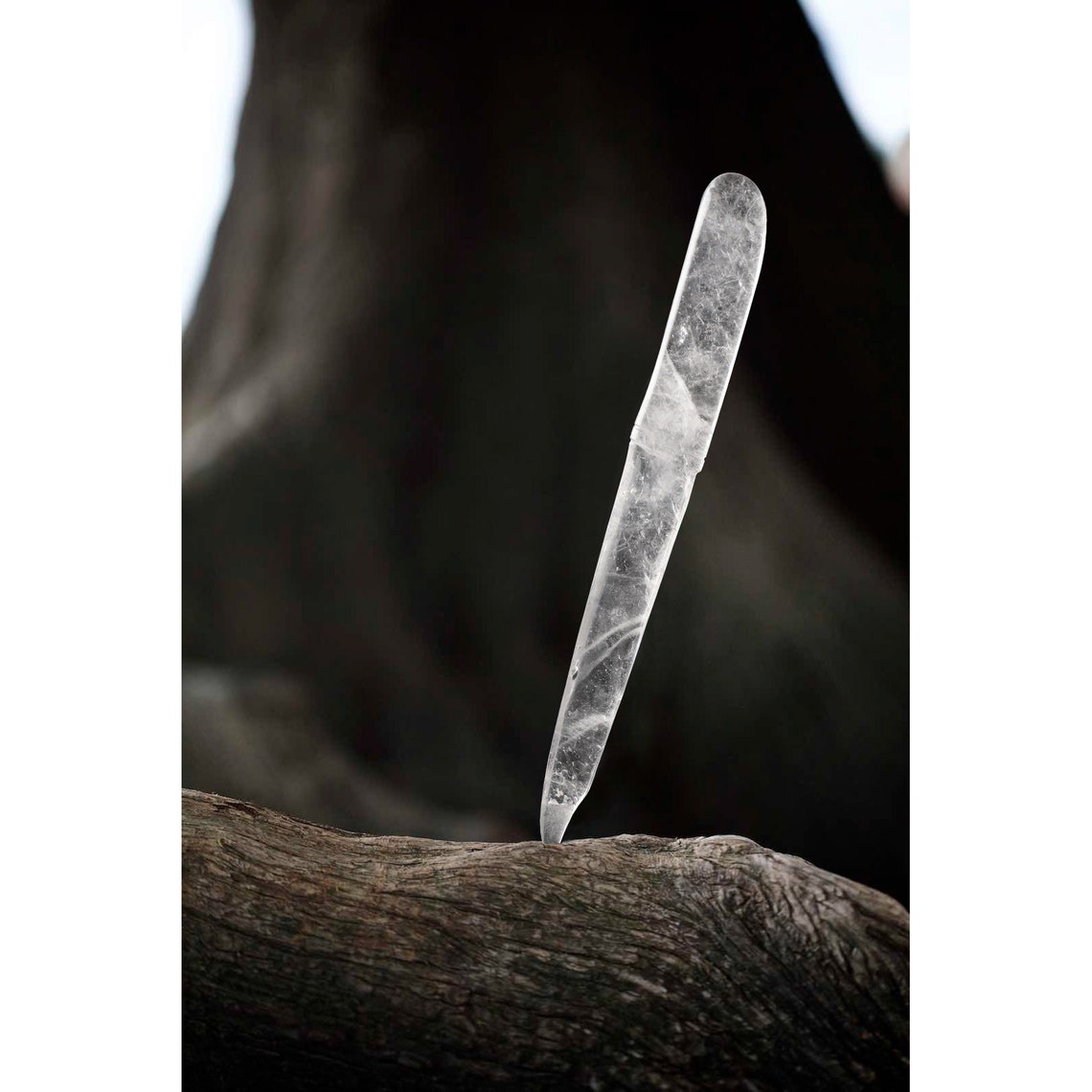 Clear Quartz Crystal Dagger Knife Hand Carved Crystal Knife Etsy