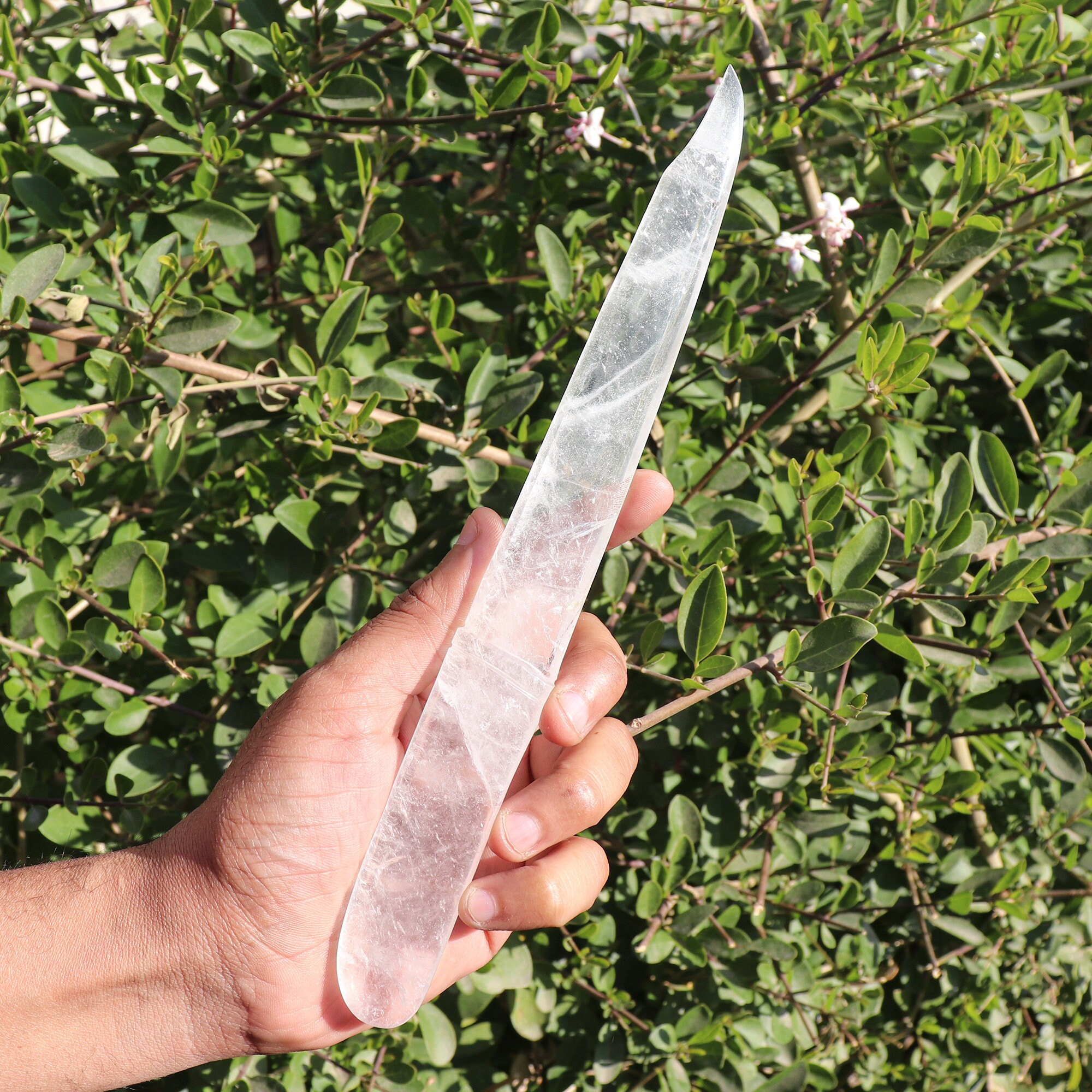 Clear Quartz Crystal Cutlery Knives Knifes Hand Carved Etsy