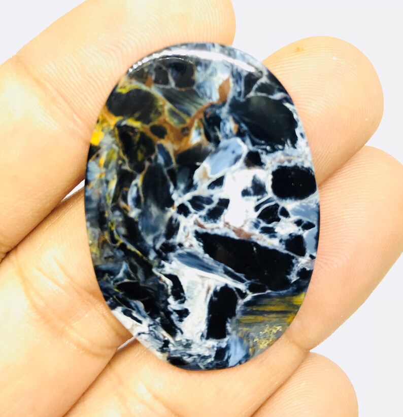 Pietersite,Natural Pietersite,Pietersite Cabochon,Pietersite Gemstone,Cabochon,Jewelry Making,Gemstone,Natural Gemstone 41x28x3.4mm 41 Cts