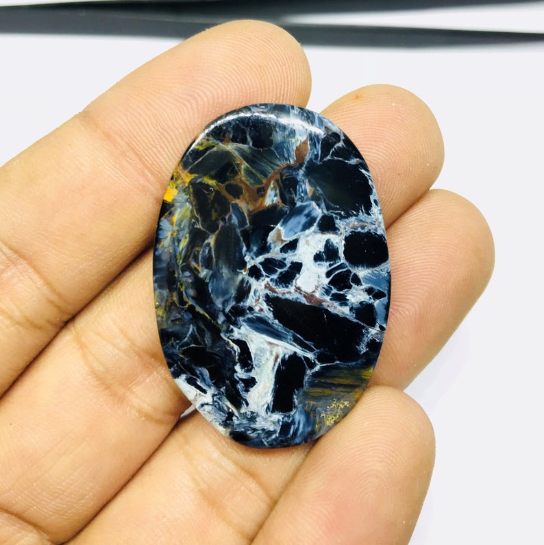 Pietersite,Natural Pietersite,Pietersite Cabochon,Pietersite Gemstone,Cabochon,Jewelry Making,Gemstone,Natural Gemstone 41x28x3.4mm 41 Cts