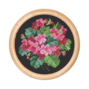 Vintage Flowers Cross Stitch Pattern, Antique Cross Stitch Design, Mini Floral x-stitch pattern, Embroidery Flowers, instant download PDF