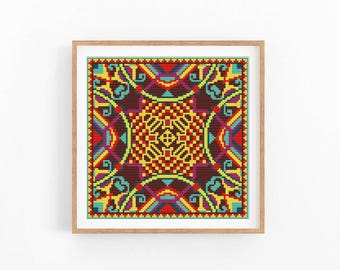 Scandinavian Folk Cross Stitch Pattern. AI-Free, Hand Charted,  Folk Embroidery, Traditional Nordic Ethnic Decor, Instant Download PDF