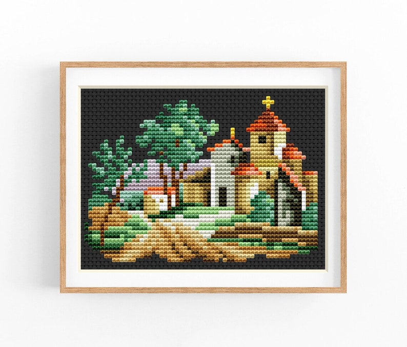 Set of 4 Vintage Cross Stitch Pattern Victorian Antique Etsy