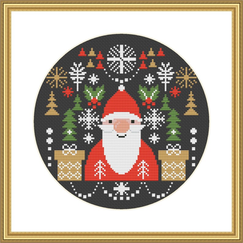 Christmas Cross Stitch Pattern PDF Scandinavian Christmas | Etsy