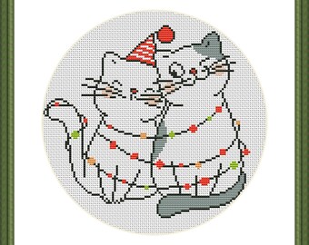 完成品】クロスステッチフレーム＜ねこ＞ | リバティ 生地