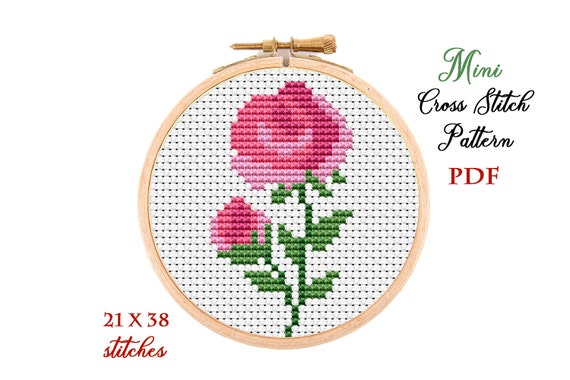 Cross Stitch Kits: Stamped Cross Stitch Kits for Beginners. [1 Embroidery  Hoop] Simple and Easy Beginner Cross Stitch Kits for Adults and Kids, use  as