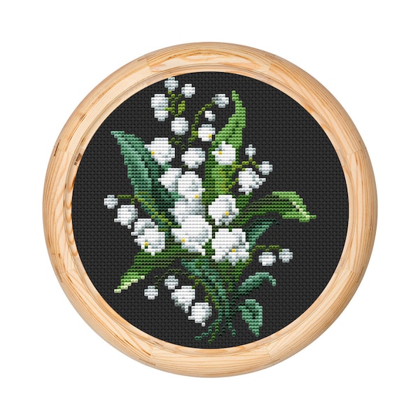 Vintage Flowers Cross Stitch Pattern, Antique Cross Stitch Design, Berlin Woolwork, Floral Bouquet, Modern Embroidery Flowers, PDF chart