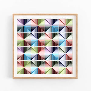 Folk Cross Stitch Pattern. AI-Free, Hand Charted. Modern Counted Embroidery Chart. Nature embroidery. Cushion x-stitch.Instant download PDF.