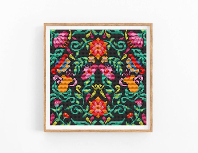 A picture of a random cross-stitch pattern from Etsy