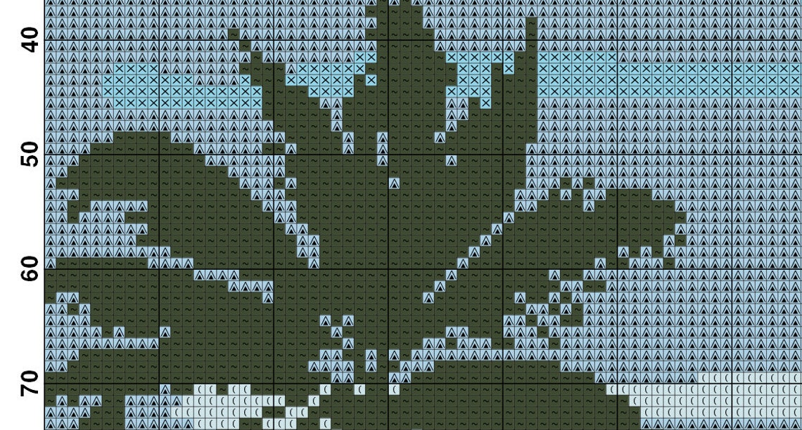 Florida. Key West. Cross Stitch Pattern. Retro Travel Poster. Etsy