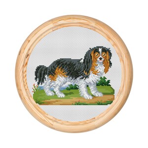 Vintage Cross Stitch Pattern, Antique Cross Stitch Design, Puppy, Dog x-stitch, Animal Victorian Embroidery, instant download PDF