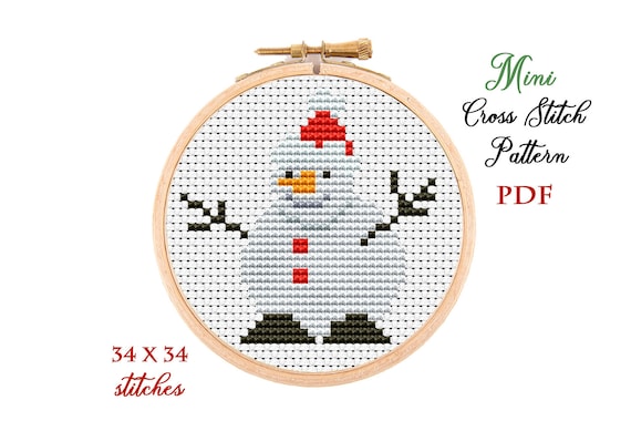 Kit Punto Croce Babbo Natale Prestampato - Per Principianti, Completo Di Filo E Ago - Foto 8