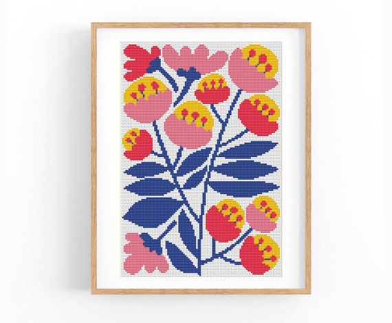 The Ultimate Flower Book / Pdf Vintage Cross Stitch Counted