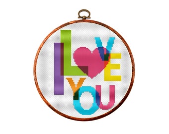 Human heart funny meme Wall Art Love is love Love Vertigo X stitch pattern Modern Cross Stitch Pride Rainbow Open minded quotes