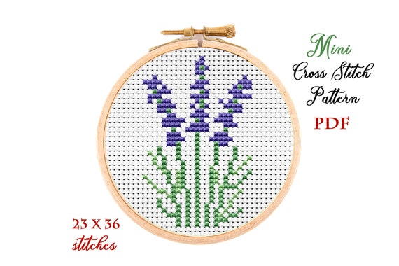 Lavender Cross Hoops Lavender Cross Hoops
