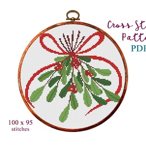 Merry Christmas Cross Stitch Pattern, Modern Cross Stitch Pattern, Holidays Cross Stitch Pattern, Christmas Decor, Instant Download PDF