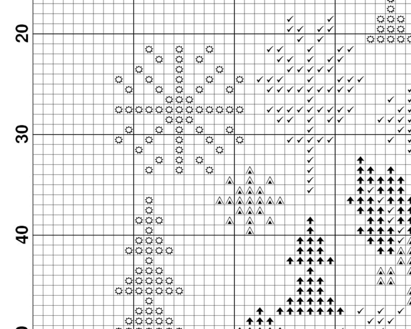 Christmas Cross Stitch Pattern PDF Scandinavian Christmas | Etsy