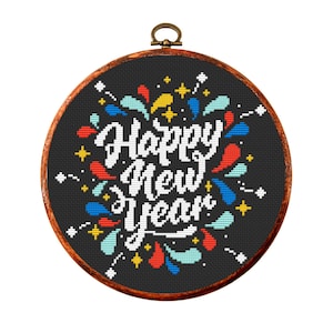 Cross Stitch Pattern New Year of the Rabbit PDF, Chinese