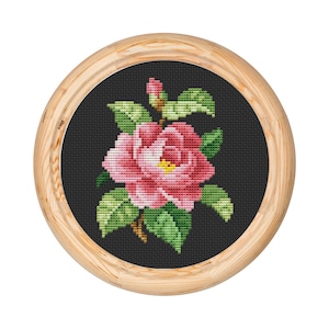 Vintage Flowers Cross Stitch Pattern, Antique Cross Stitch Design, Mini Floral x-stitch pattern, Embroidery Flowers, instant download PDF