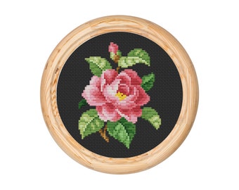 Vintage Flowers Cross Stitch Pattern, Antique Cross Stitch Design, Mini Floral x-stitch pattern, Embroidery Flowers, instant download PDF