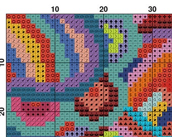 落款と図柄を組み合わせてお作りします♪ This Kitchen is for Dancing Cross Stitch PDF, Floral Cross