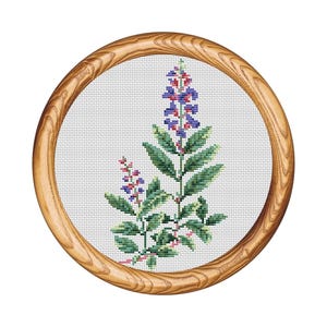 Patrón de punto de cruz de flores. Punto de cruz de flores. Gráfico de punto de cruz contado. Bordado con bastidor natural. Punto de cruz pequeño. Descarga instantánea en PDF.