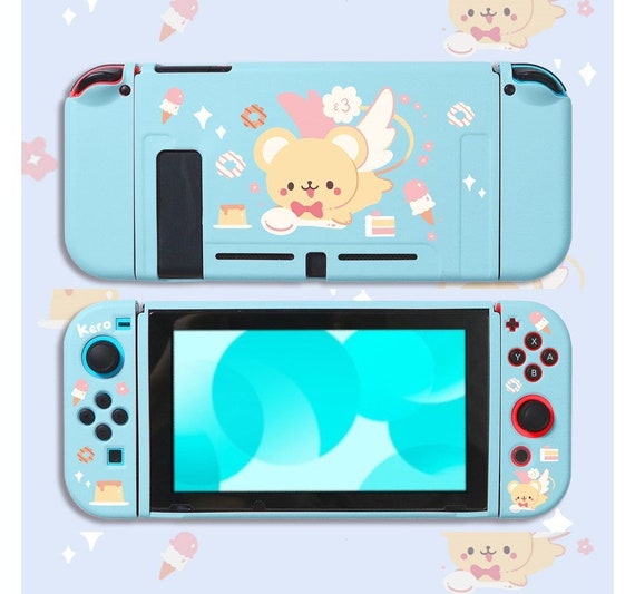 Coque de protection kawaii pour Nintendo Switch, étui pour console de jeux  vidéo, couleur rose