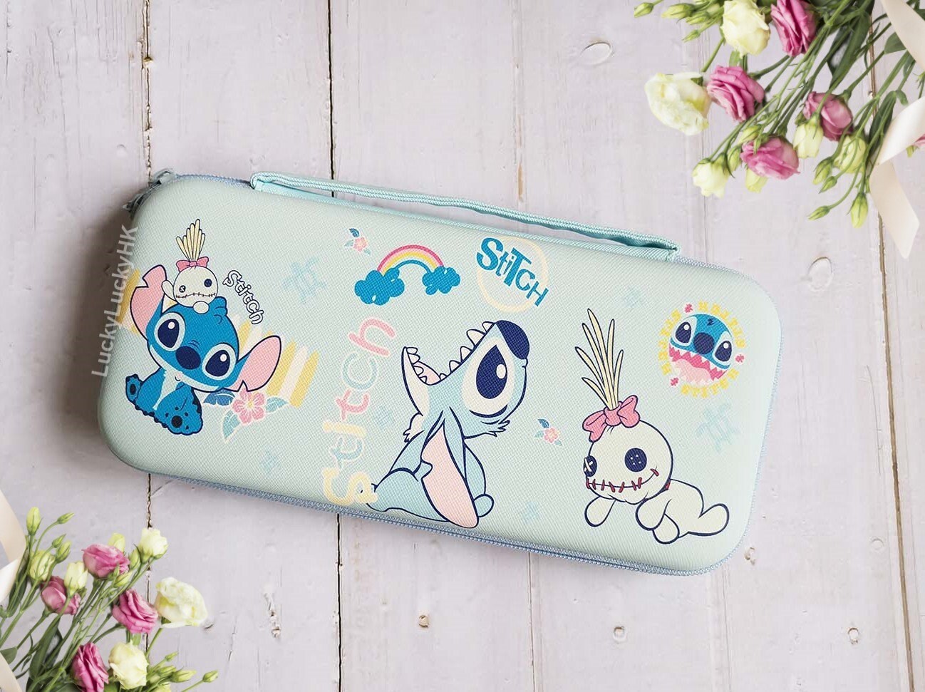 Cute Cartoon Love Stitch Nintendo Switch lite Shell Clear case Protective  cover