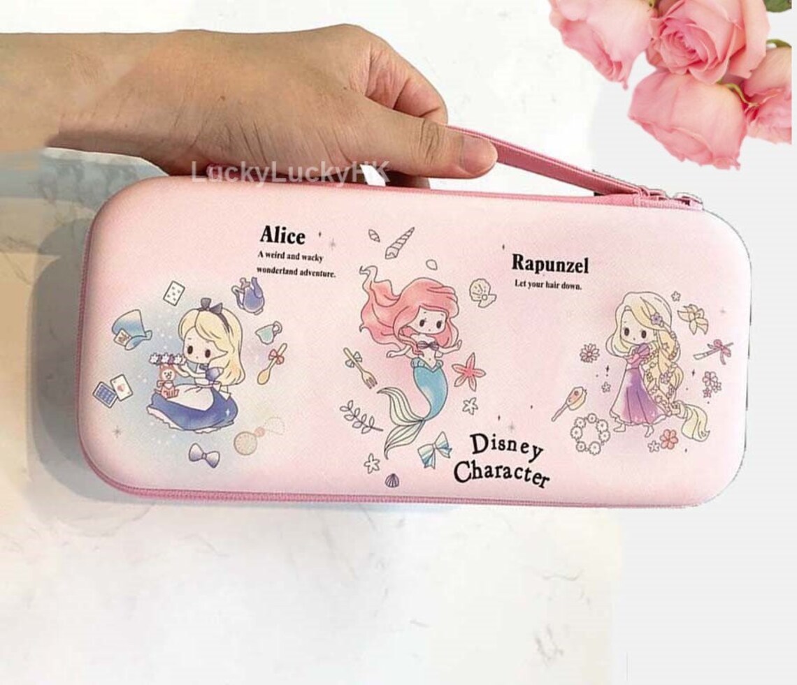 Switch Carrying Case /cute Cartoon Disney Pink Princess Etsy
