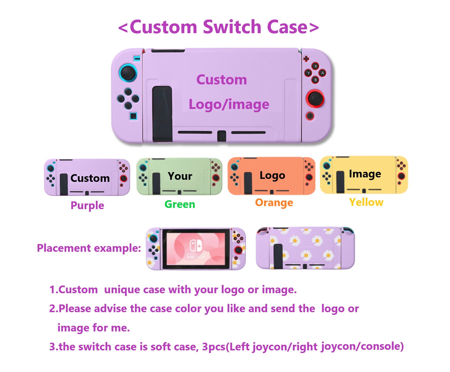 Disney Stitch Soft TPU Skin Protective Case for Nintendo Switch NS Joy-Con  Controller Protection Back