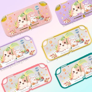 Switch Lite Case / Nintendo Switch Lite Shell / Cute Animals Protection Cover Nintendo Switch Lite Case/Pink Cartoon Dog Switch Lite Skin