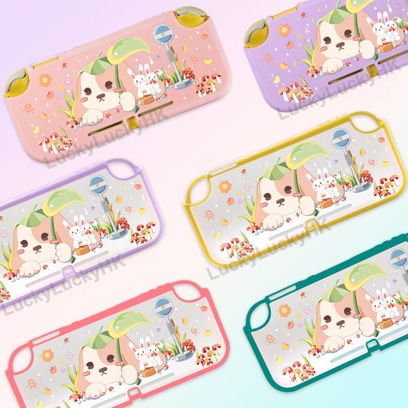 Switch Lite Case / Nintendo Switch Lite Shell / Cute Animals Protection Cover Nintendo Switch Lite Case/Pink Cartoon Dog Switch Lite Skin
