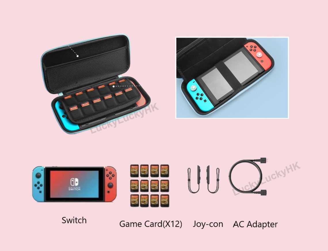 Switch Carrying Case /cute Cartoon Pikachu Nintendo Switch | Etsy