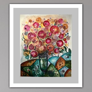 Flores pintura aquarela