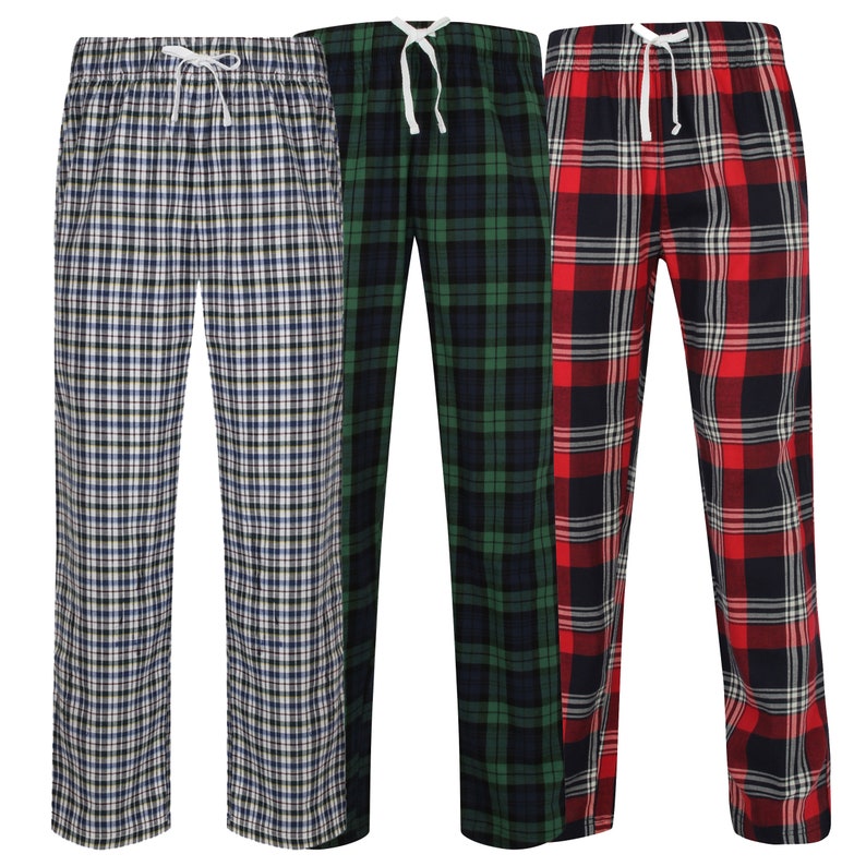 Mens Personalised Check Pyjama Lounge Set Gifts for Him | Etsy UK
