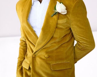 mustard yellow mens sport coat