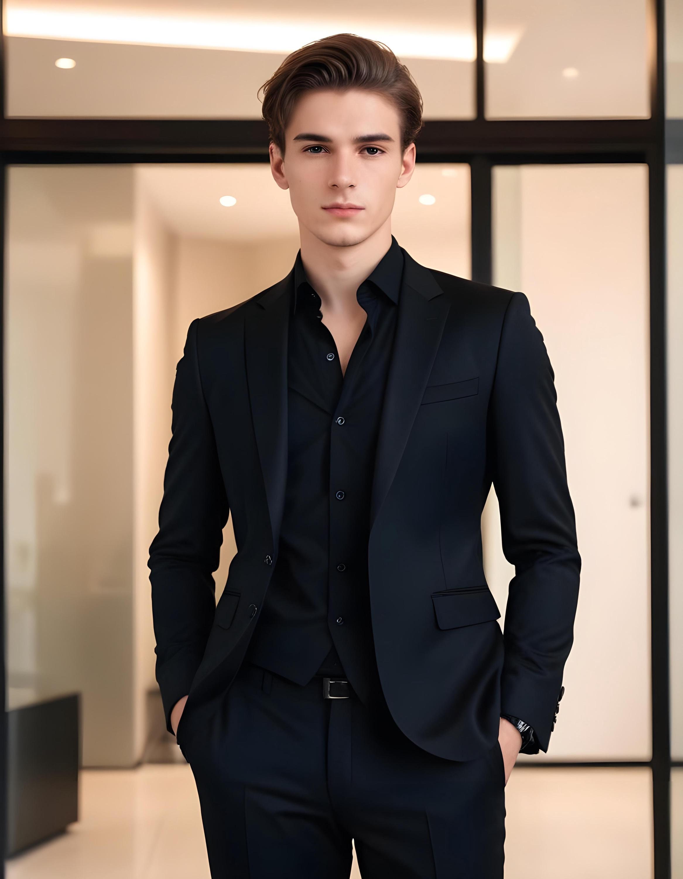 Black wedding blazer hot sale