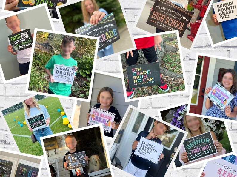 First day of 2nd grade sign - Printable 2nd grade Sign - First Day of School Sign 2025 - Digital Instant Download image 3