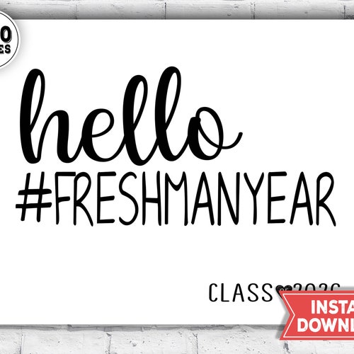 First Day of Freshman Year Sign 1st Day of High School - Etsy