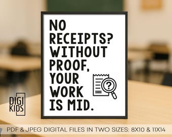 Funny Middle School Poster: Gen Z Slang printable Classroom Decor - Instant Download